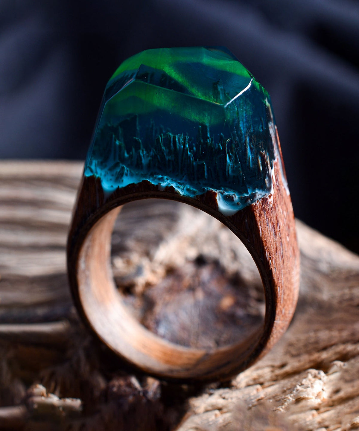 Aurora Borealis Swarovski Crystal Pear Shaped Wide Band Ring,ab Iridescent  Rainbow Crystal Teardrop Ring,boho Crystal Rainbow, Glitterfusion - Etsy